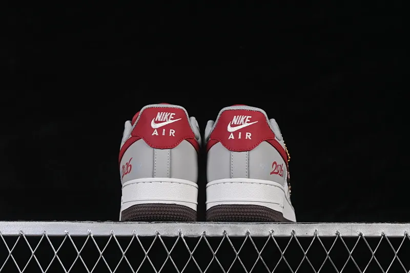 All categories Nk Air Force 1 Air Force series Nk Air Force 1 Low Air Force low-top Nike Air Force 1'07 Low red and gray contrast Air Force 1 low-top casual sneakers HT5088-621